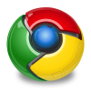 "Retina" google chrome browser logo